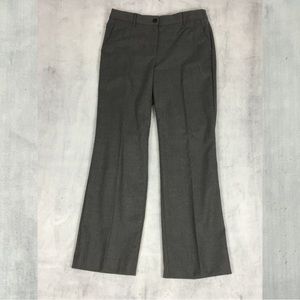 Talbots Windsor Curvy Wool Trousers Womens 8 Gray Italian Flannel Wool Pants